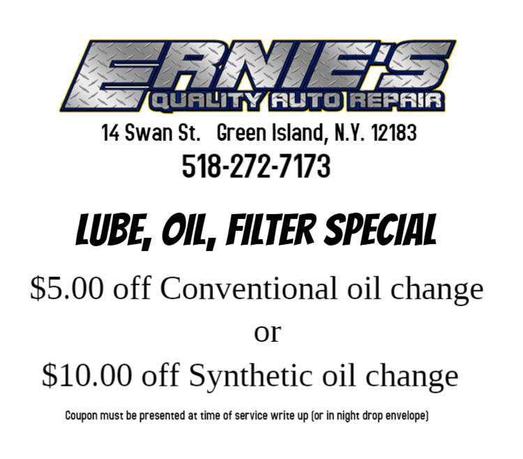Specials Ernie's Quality Auto Repair